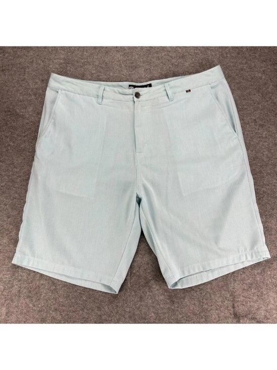 Travis Mathew Other - Travis Mathew Chino Shorts Mens 38 Light Blue Flat Front Classic "Read"